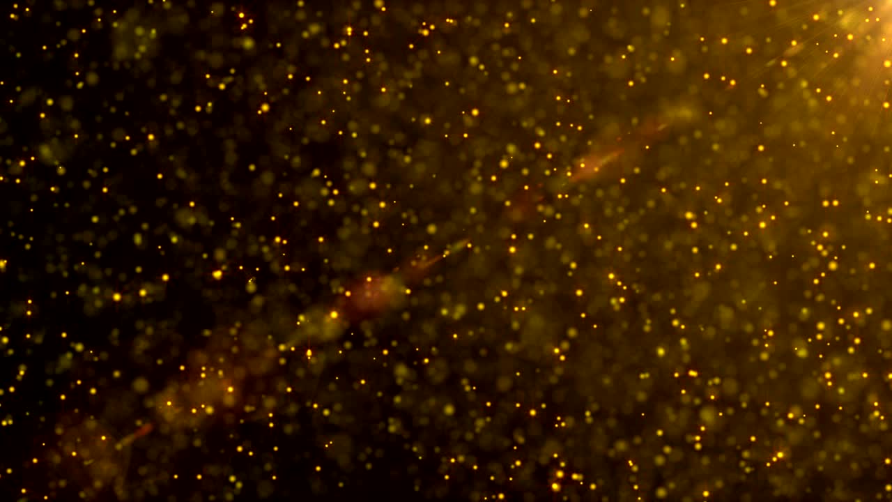 Gold particles able to loop | Premium Stock Video Footage