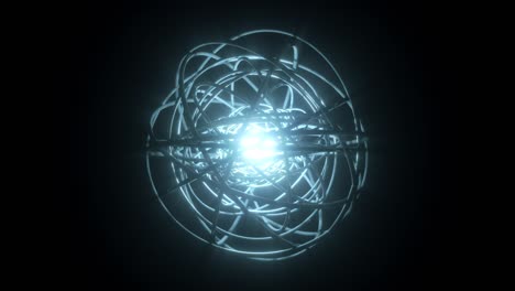 4k resolution, motion circle and shining