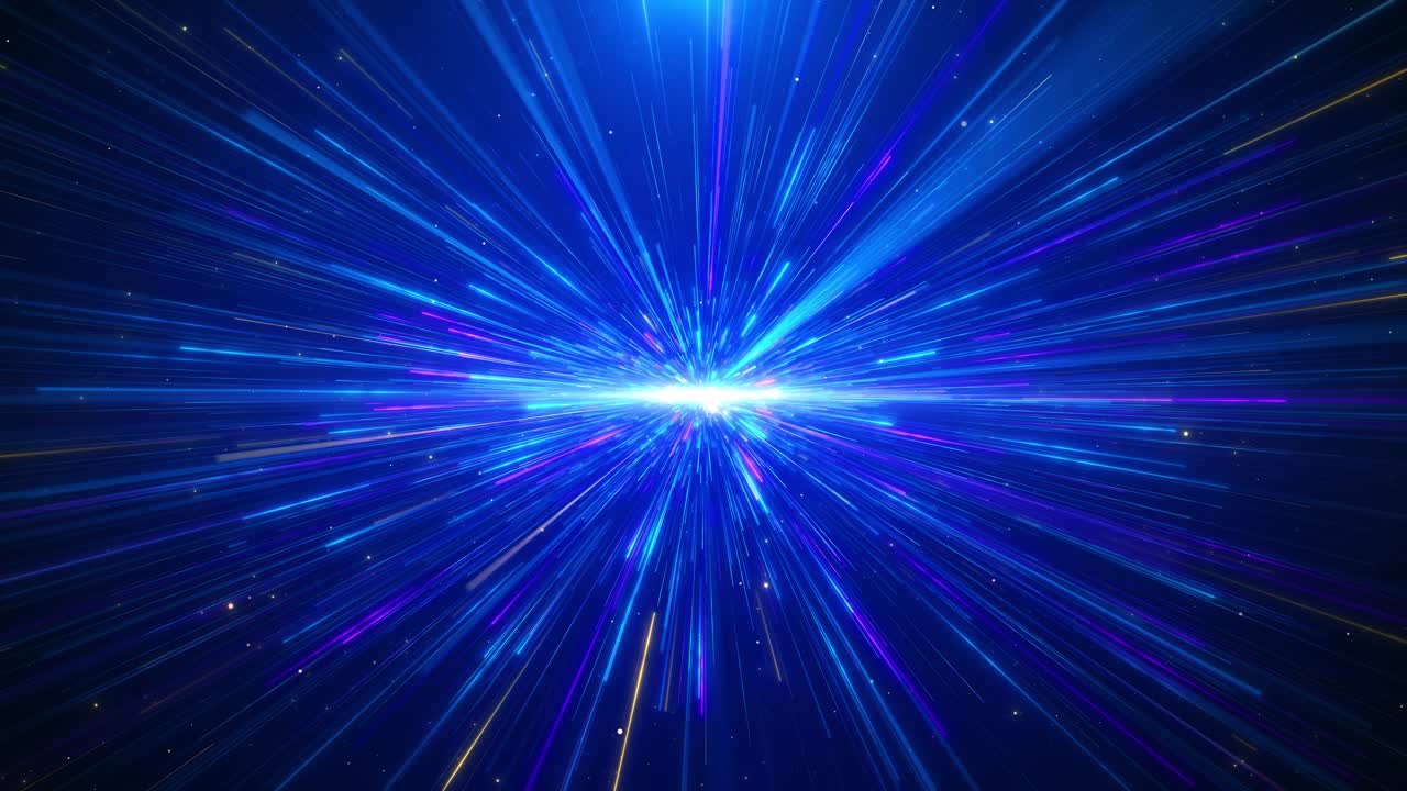 Award presentation stage for particle wave dance performance lighting show background data flow data