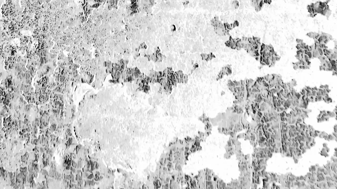 Sfondo animato con texture di vernice scrostata in scala di grigi