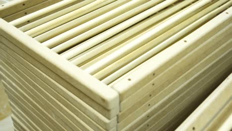 producción de varillas de madera