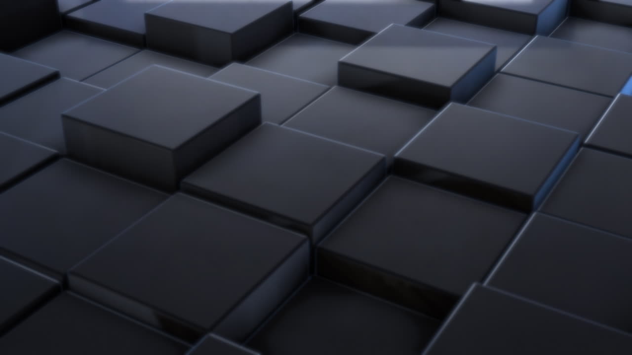 cubos geométricos negros abstractos