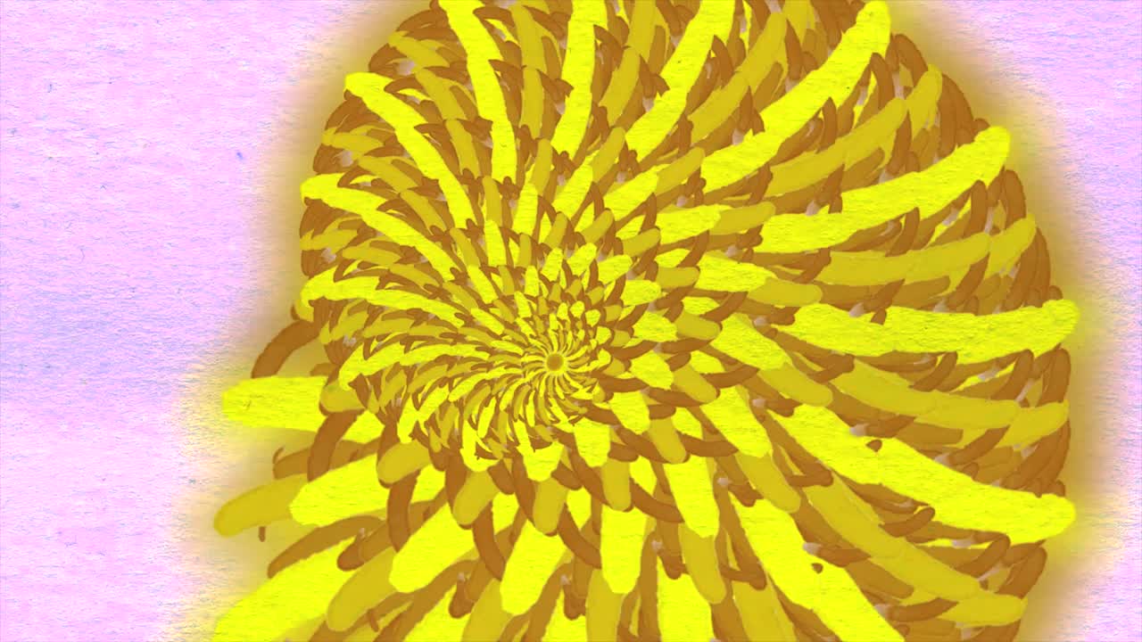 bucle de acuarela vibrante. tinta de animación colorida con luma mate como canal alfa para efectos o fondo. muchos flujos forman anillo