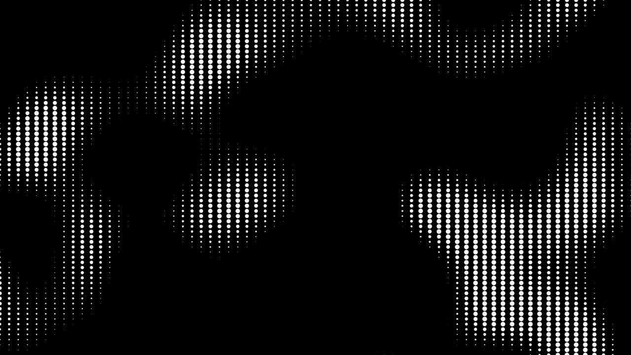 fondo de movimiento de puntos de medio tono sin costuras. fondo de dibujantes de puntos