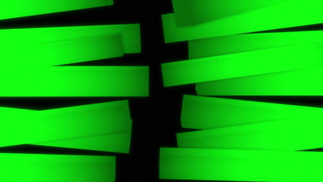 abstract green ribbons