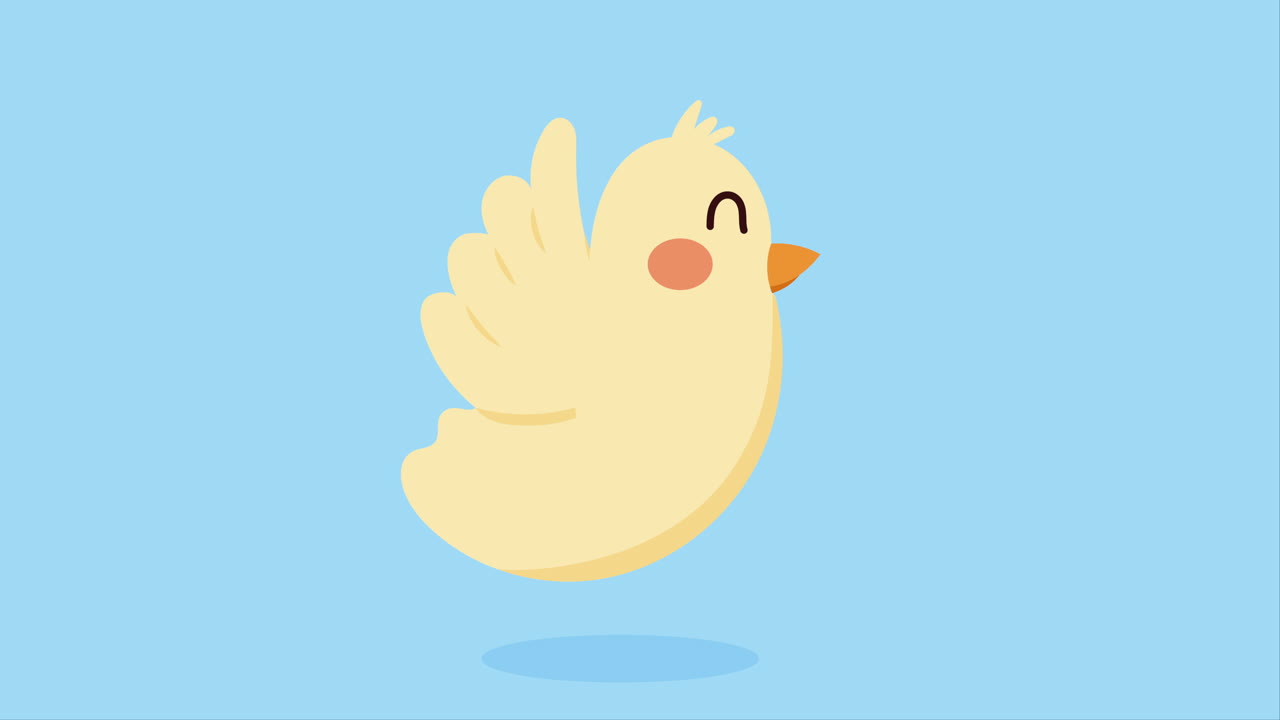 아름다움 평화 비둘기 비행 애니메이션