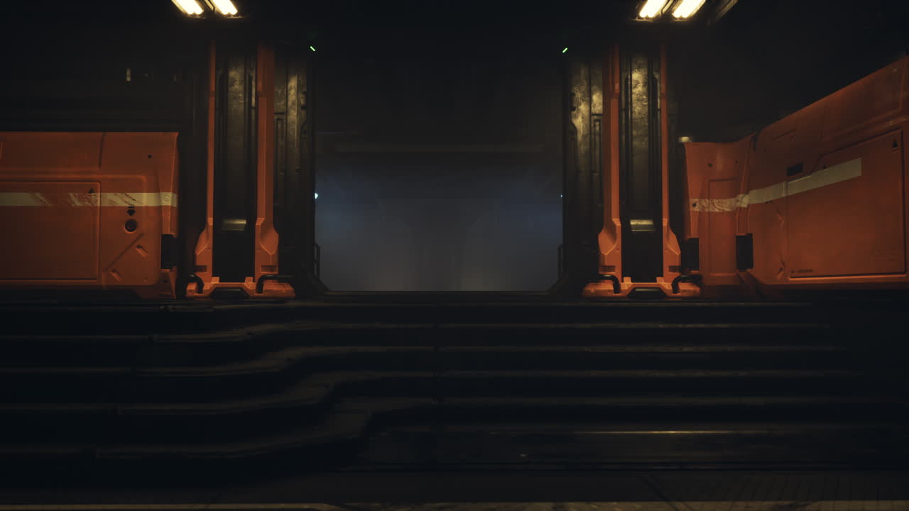 el corredor futurista de la ciencia ficción