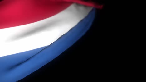 netherlands flag , realistic 3d animation of waving flag. netherlands flag waving in the wind. national flag of netherlands. seamless loop animation. 4k high quality, 3d render