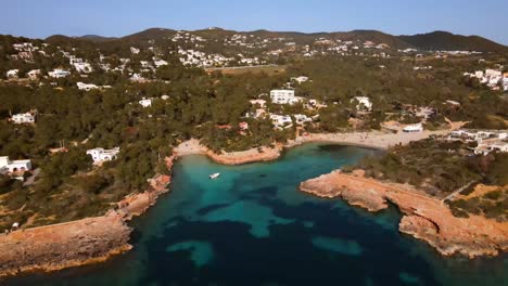 cala gracio and cala gracioneta beaches in ibiza, spain