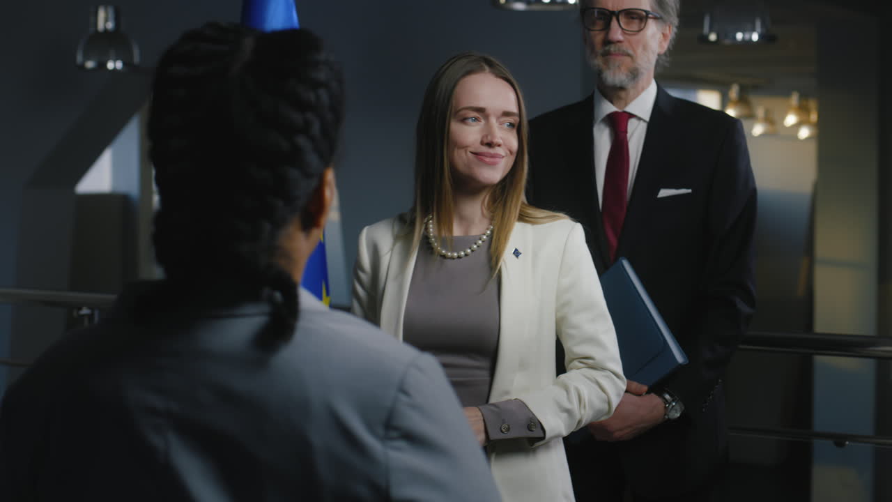 Business Meeting/Press Conference with Politician