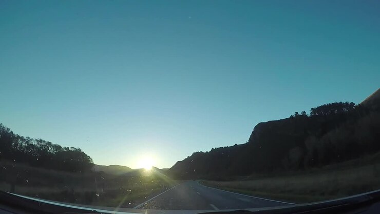 On the road trip at new zealand south island