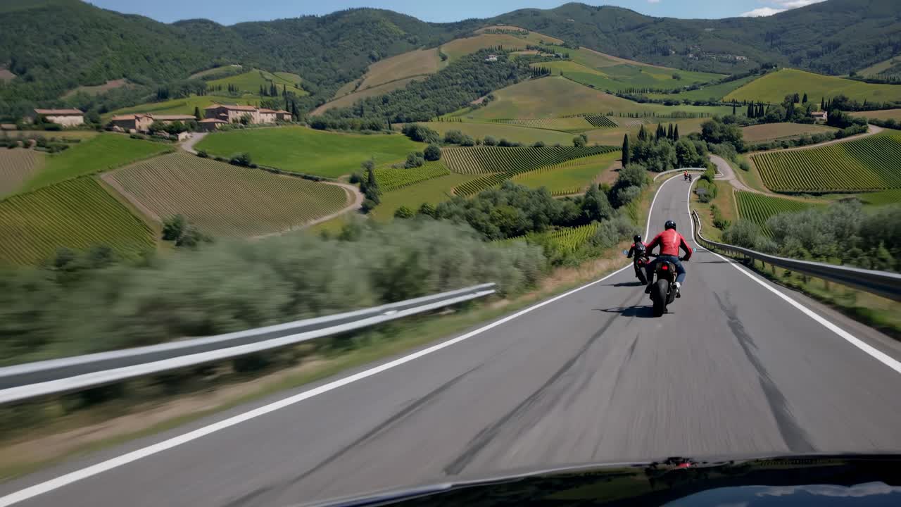 Motorcycle Road Trip Through Italian Vineyards