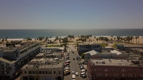 overview skater park, muscle beach famous promenade in california