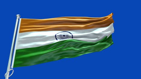 4k highly detailed flag of india - india flag high detail - national flag india wave pattern loopable elements