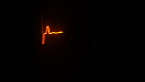 glowing heartbeat ecg graphic