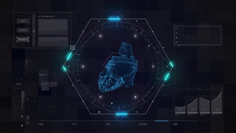 human heart abstract background 4k