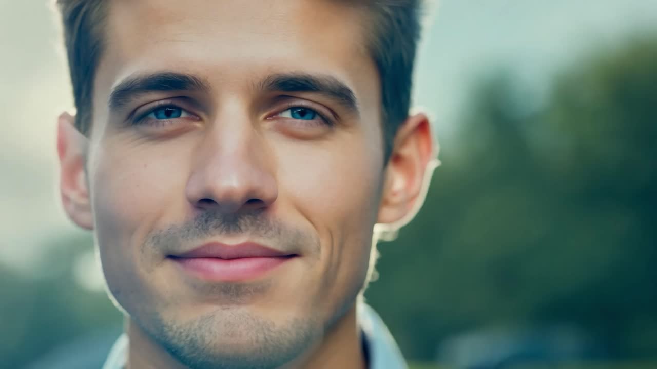 Retrato de un hombre sonriente