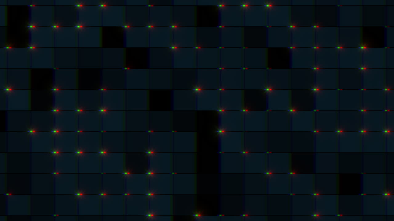 Random dots pattern with glitch on digital screen