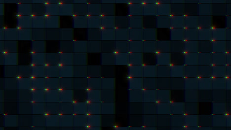 random dots pattern with glitch on digital screen