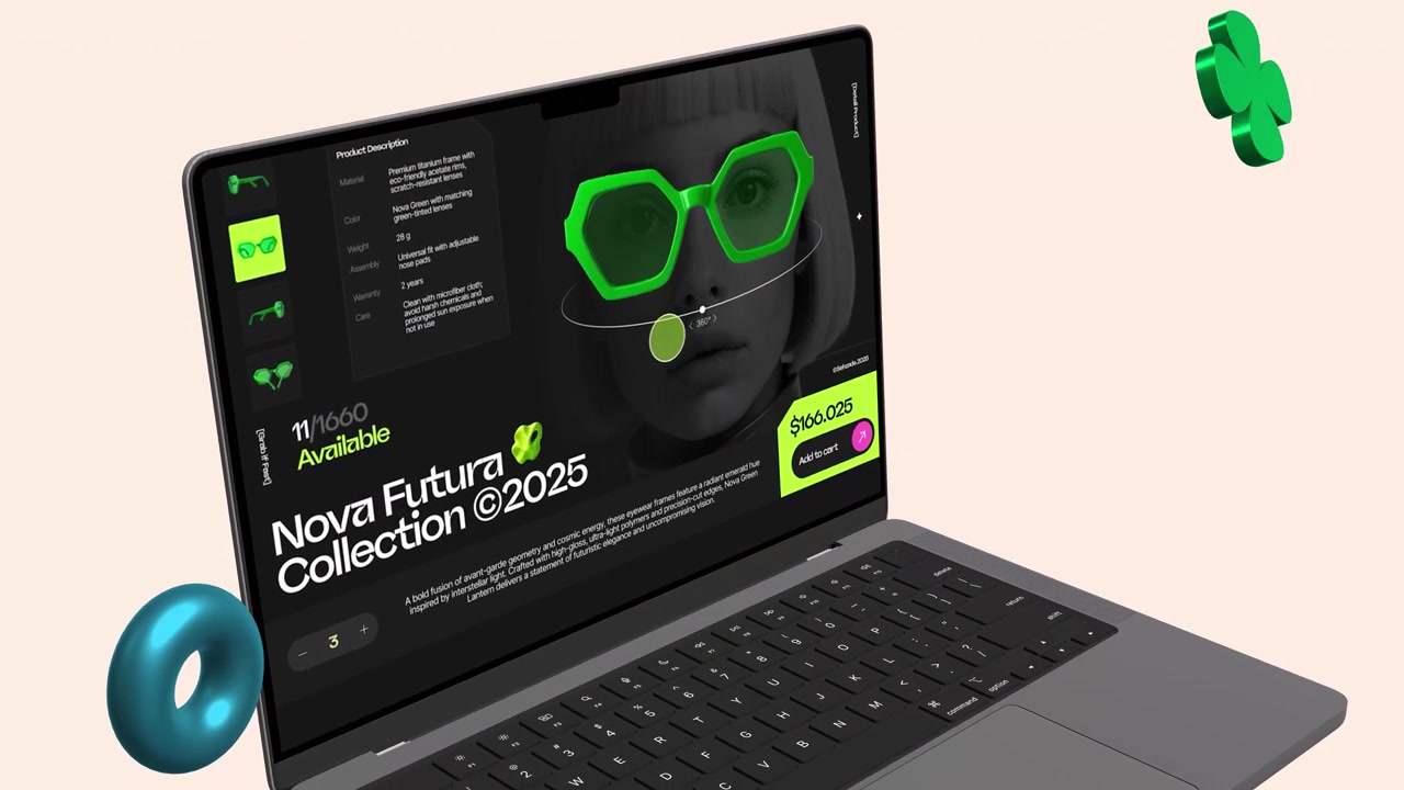Moderne laptop-visualisering