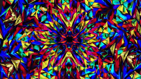 patrón de caleidoscopio geométrico abstracto