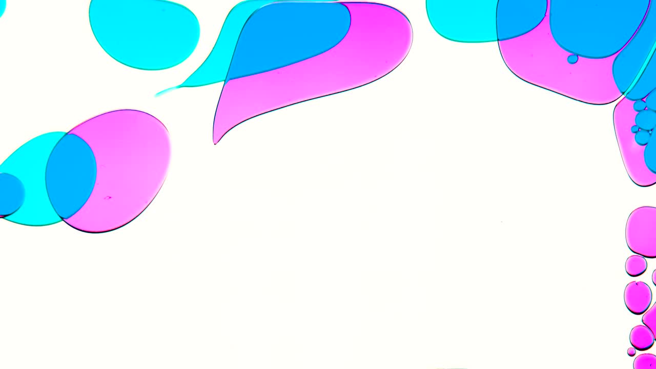 las formas de colores brillantes que fluyen