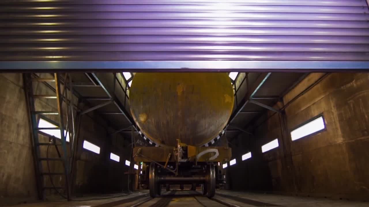 Tank Car in Maintenance Facility
