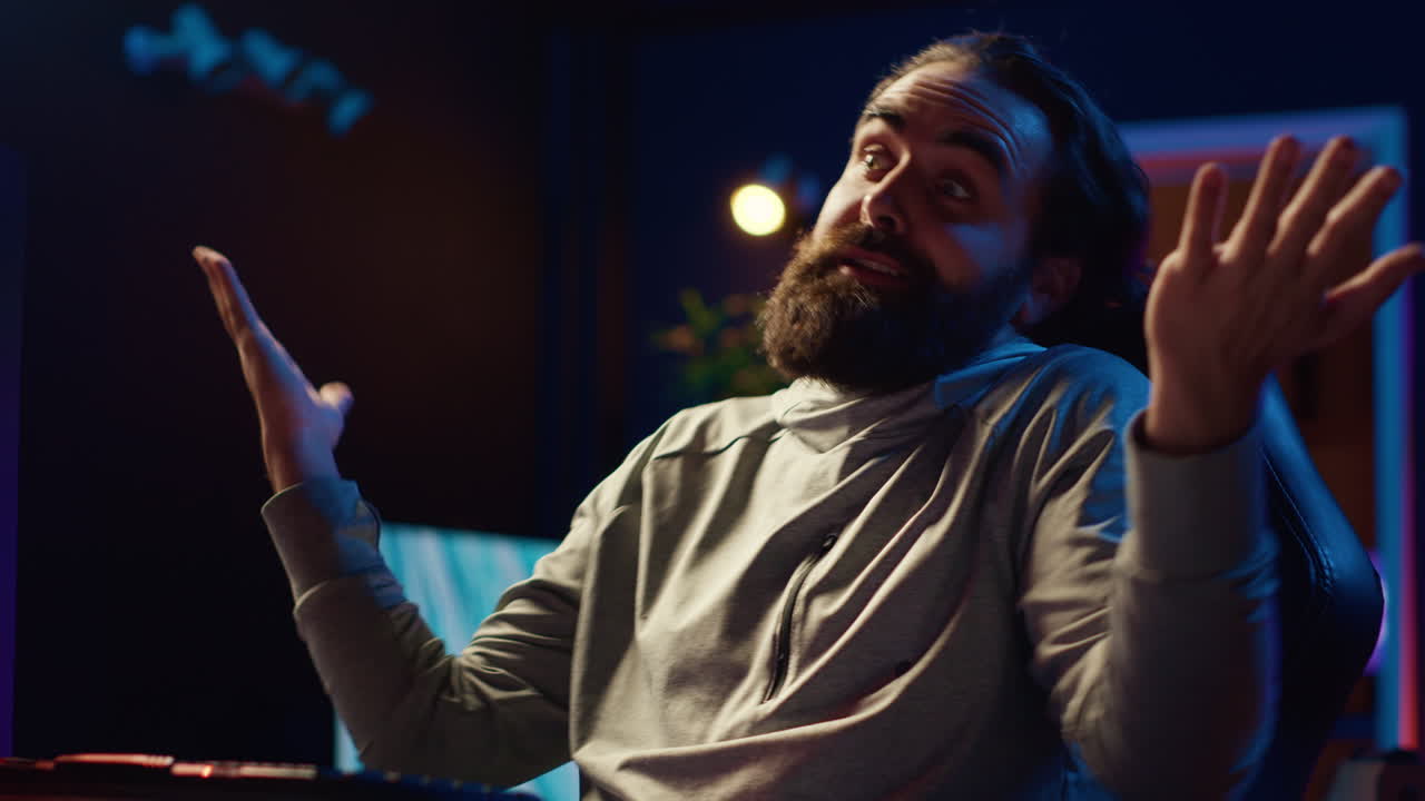 온라인 비디오 게임 토너먼트에서 경쟁하는 동안 적에 의해 패배 한 플레이어