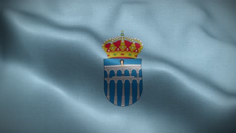 segovia spain flag loop background 4k