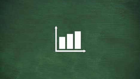 Animation-Der-Statistikverarbeitung-Auf-Grünem-Hintergrund