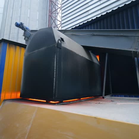 part of solid fuel boiler, close up. part of solid fuel boiler, close up. energy savings concept
