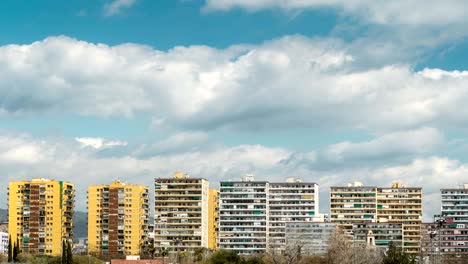 blocks of flats.time lapse.