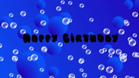 생일 축하를 위해 떠다니는 거품