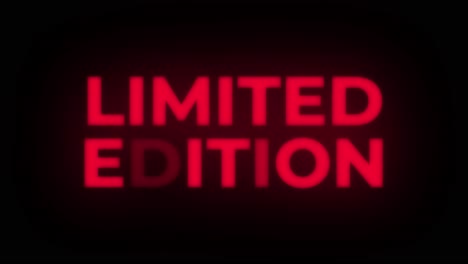 limited edition neon sign