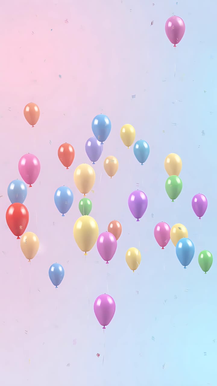 Video di Sfondo di Compleanno con Palloncini 4K
