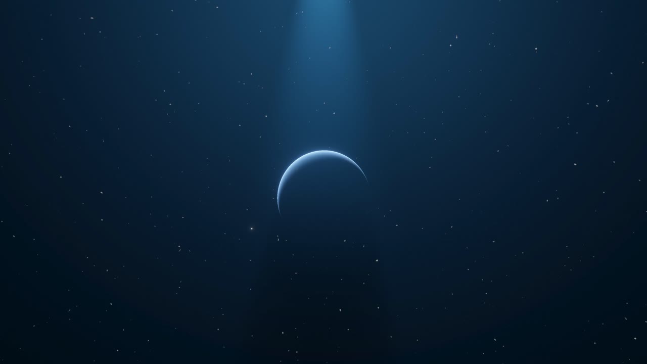 Wunderschön beleuchtete Aufnahme eines kleinen leuchtenden Objekts, das an der Erde vorbeizieht.