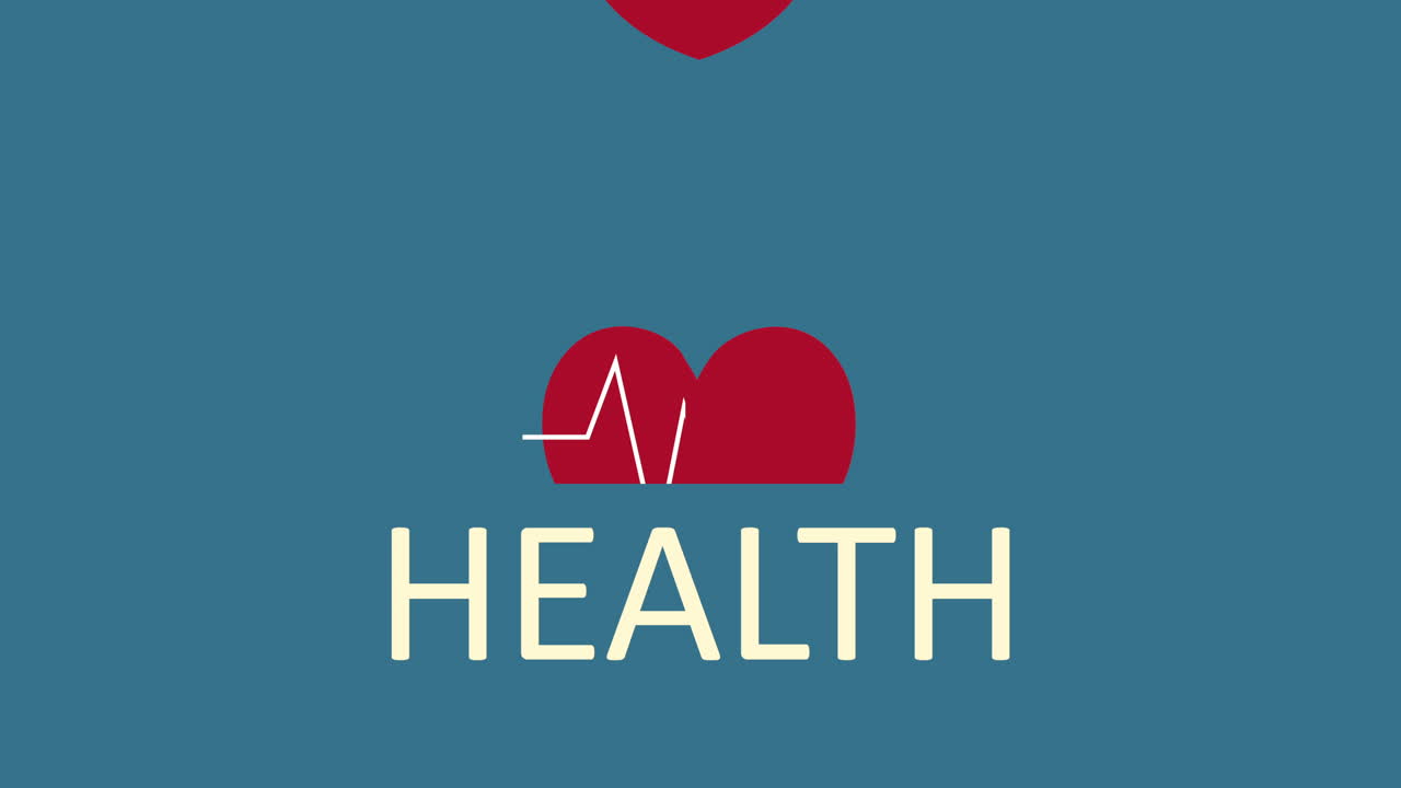 herzkardiologie mit herzschlag-gesundheits-animation