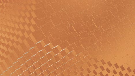 abstracto geométrico rosa fondo dorado azulejos de papel de aluminio textura de bucle sin costura fondo renderizado en 3d