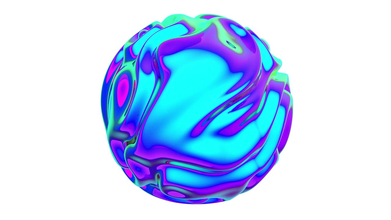 추상적인 부드러운 액체 모양. 매 없는 루프