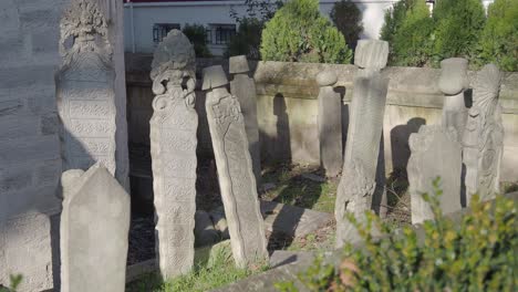 old tombs in a cemetery