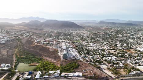 backwards shot of la paz in baja california sur mexico