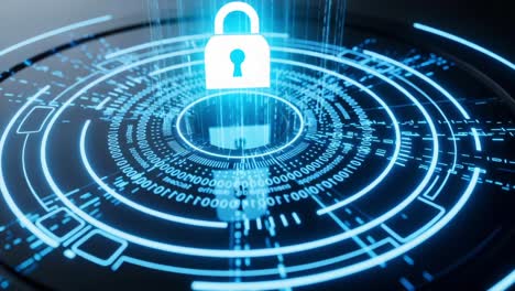 exploring the intersection of security and technology through digital lock imagery, showcasing powerful encryption symbols in a futuristic visual context