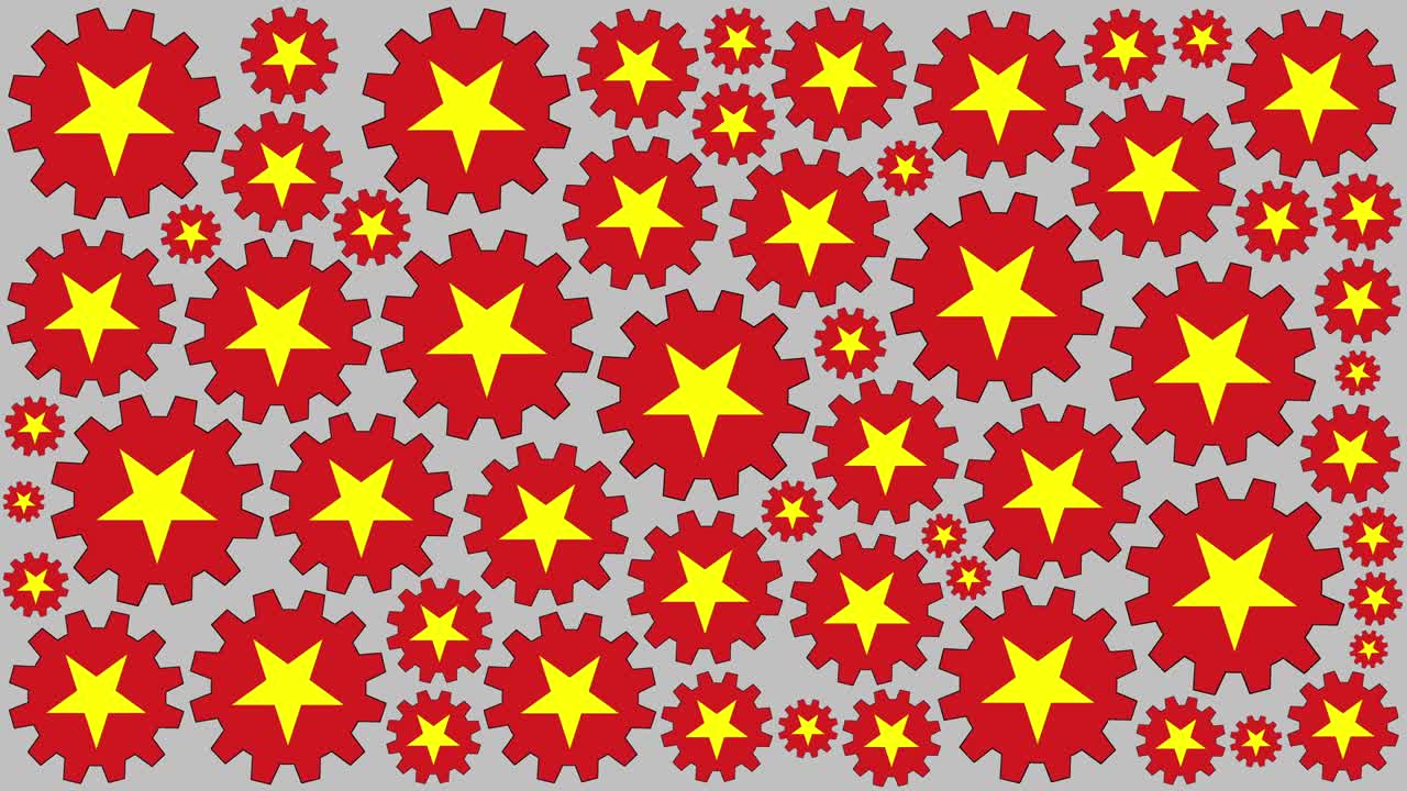 베트남 발 기어 스피닝 배경