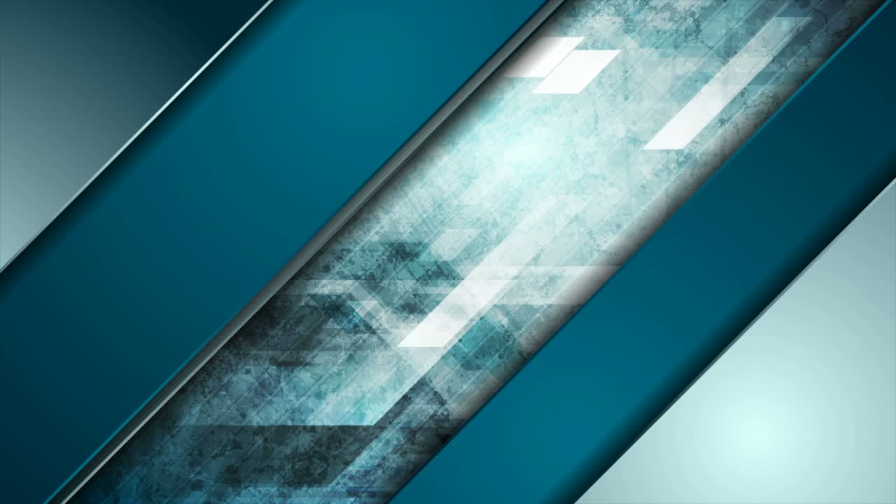 azul abstracto tecnología geométrica grunge video animación
