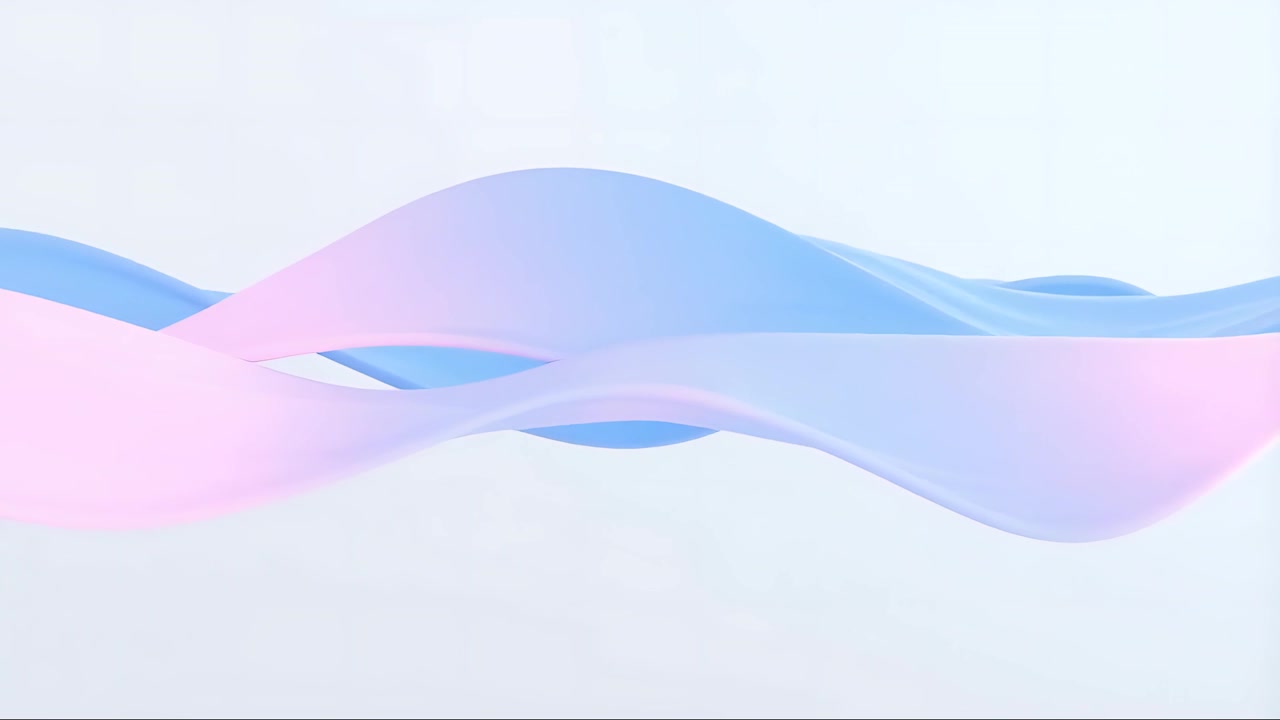 Sfondo Minimalista Astratto con Onde in Movimento 4K