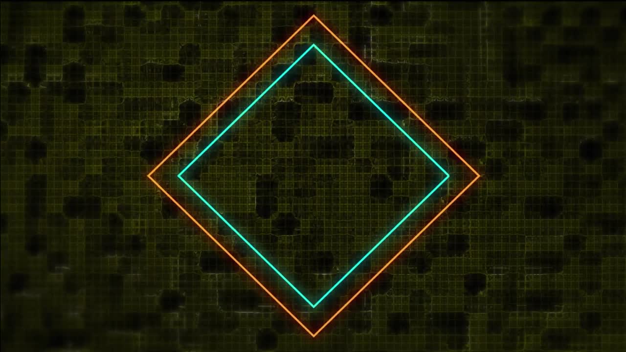 animación de formas geométricas coloridas y más conexiones de puntos