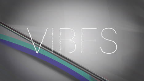animación de texto de vibraciones con interferencia sobre cristales brillantes
