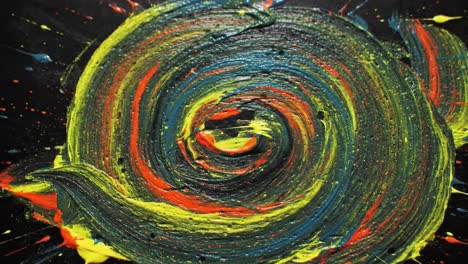 abstract spiral painting