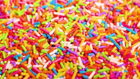 vibrant sprinkles cascading in a colorful display