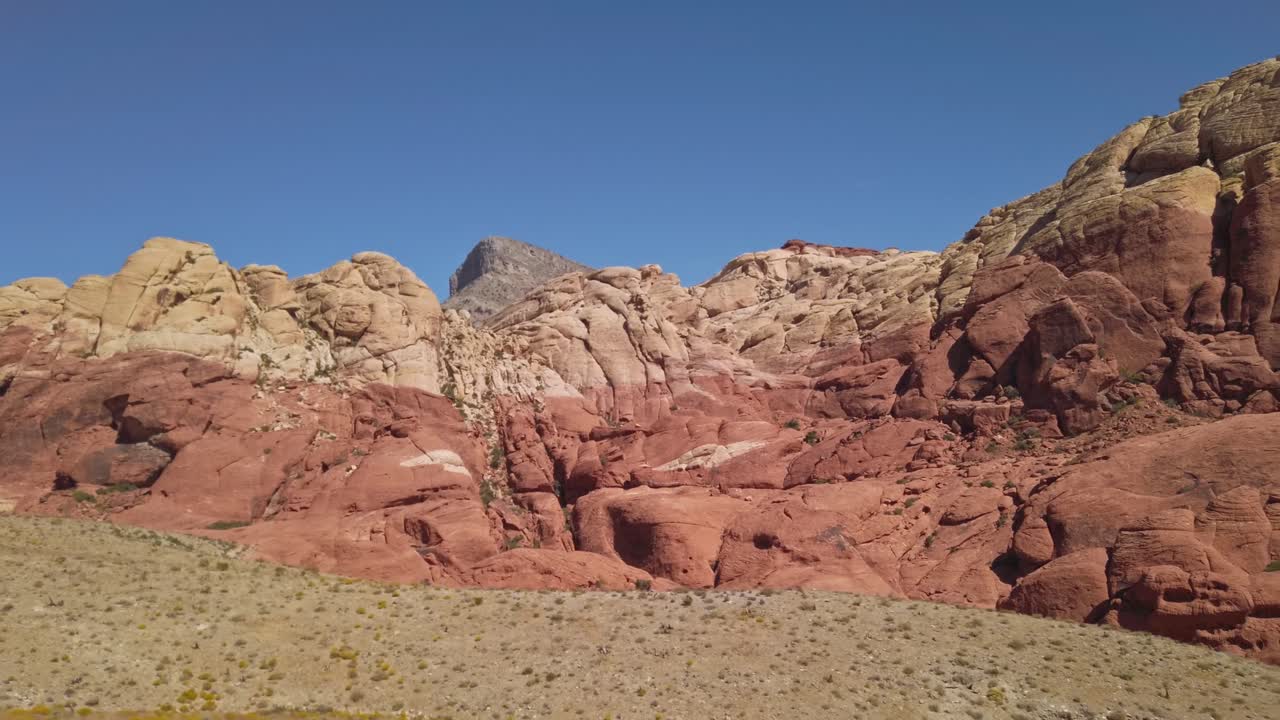 Red Rock Canyon and sandstone peak view in Nevada